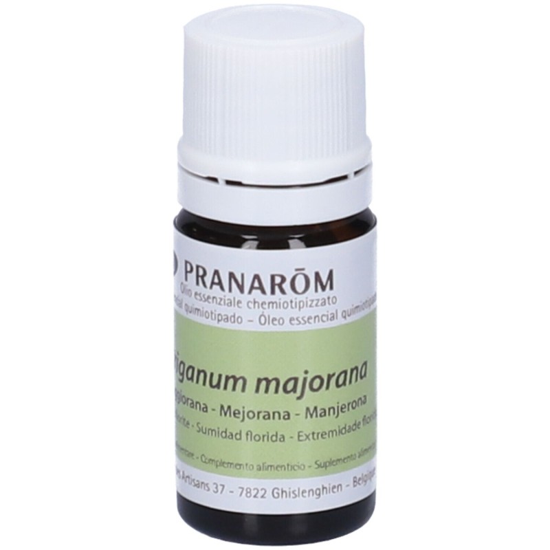 Foto ravvicinata di Pranarom Maggiorana Olio Essenziale Biologico 5ml Foto ravvicinata di Pranarom Maggiorana Olio Essenziale Biologico 5ml