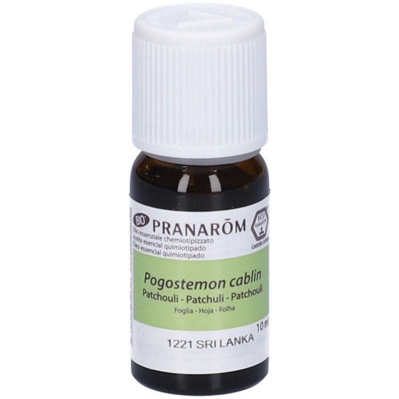 Primo piano di Pranarom Patchouli Olio Essenziale Biologico 10ml Primo piano di Pranarom Patchouli Olio Essenziale Biologico 10ml