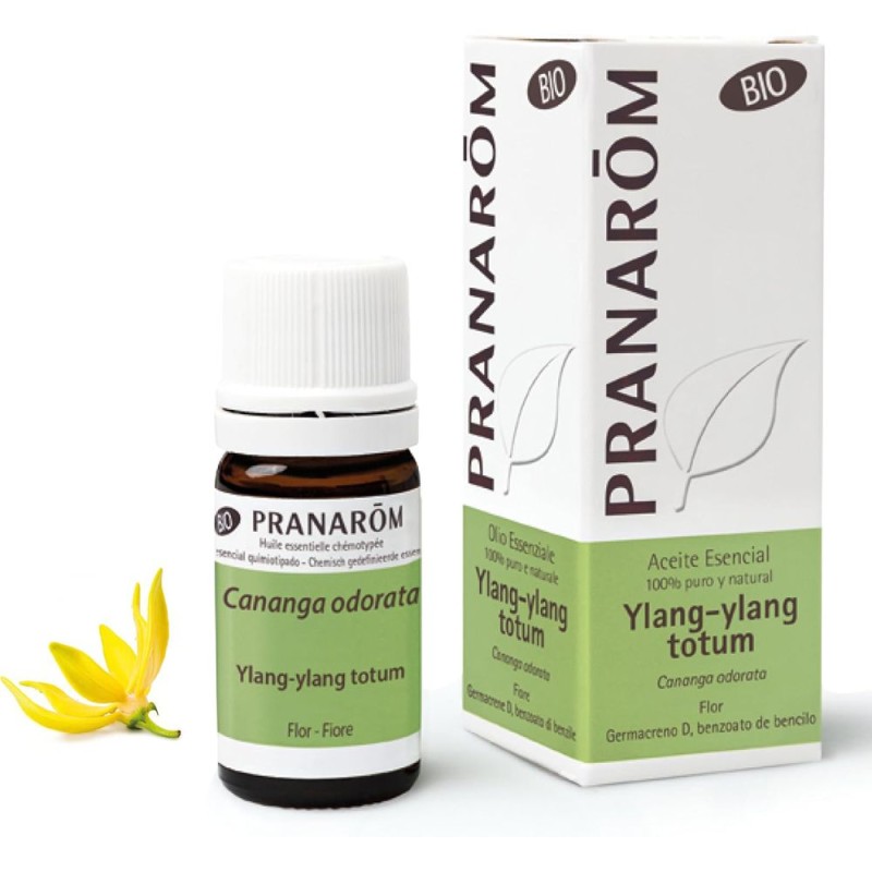Primo piano di Pranarom Ylang-Ylang Olio Essenziale Biologico 5ml Primo piano di Pranarom Ylang-Ylang Olio Essenziale Biologico 5ml