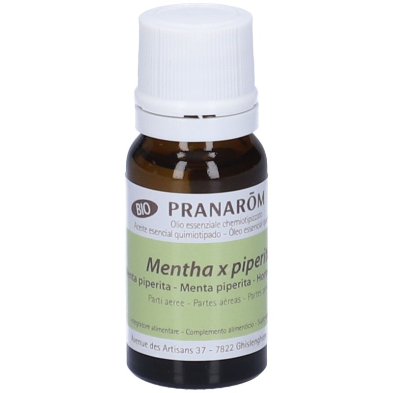 Foto esplicativa di Pranarom Menta Piperita Olio Essenziale Biologico 10ml Foto esplicativa di Pranarom Menta Piperita Olio Essenziale Biologico 10ml