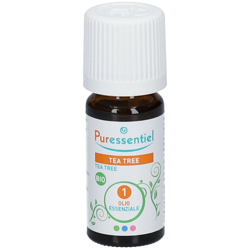 Packaging integro del prodotto Puressential Tea Tree Bio Olio Essenziale Integratore per Le Vie Respiratorie 10ml