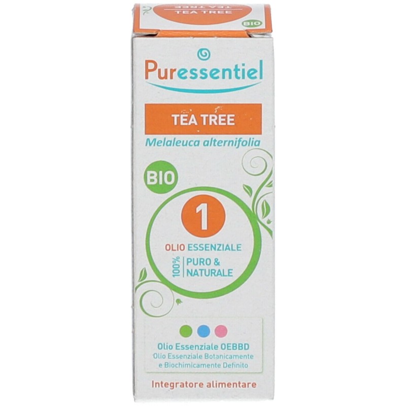 Vista del prodotto Puressential Tea Tree Bio Olio Essenziale Integratore per Le Vie Respiratorie 10ml