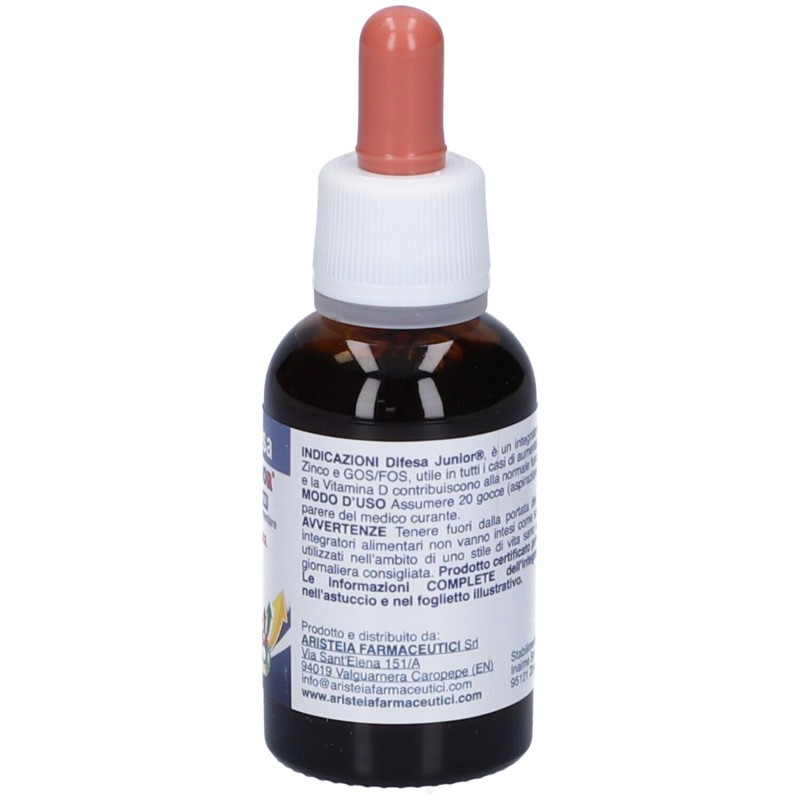 Foto ravvicinata di Difesa Junior per Sistema Immunitario 30ml Foto ravvicinata di Difesa Junior per Sistema Immunitario 30ml