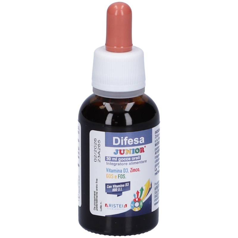 Foto illustrativa del packaging di Difesa Junior per Sistema Immunitario 30ml Foto illustrativa del packaging di Difesa Junior per Sistema Immunitario 30ml