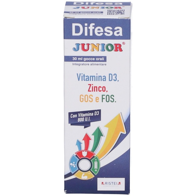 Dettaglio del packaging di Difesa Junior per Sistema Immunitario 30ml Dettaglio del packaging di Difesa Junior per Sistema Immunitario 30ml