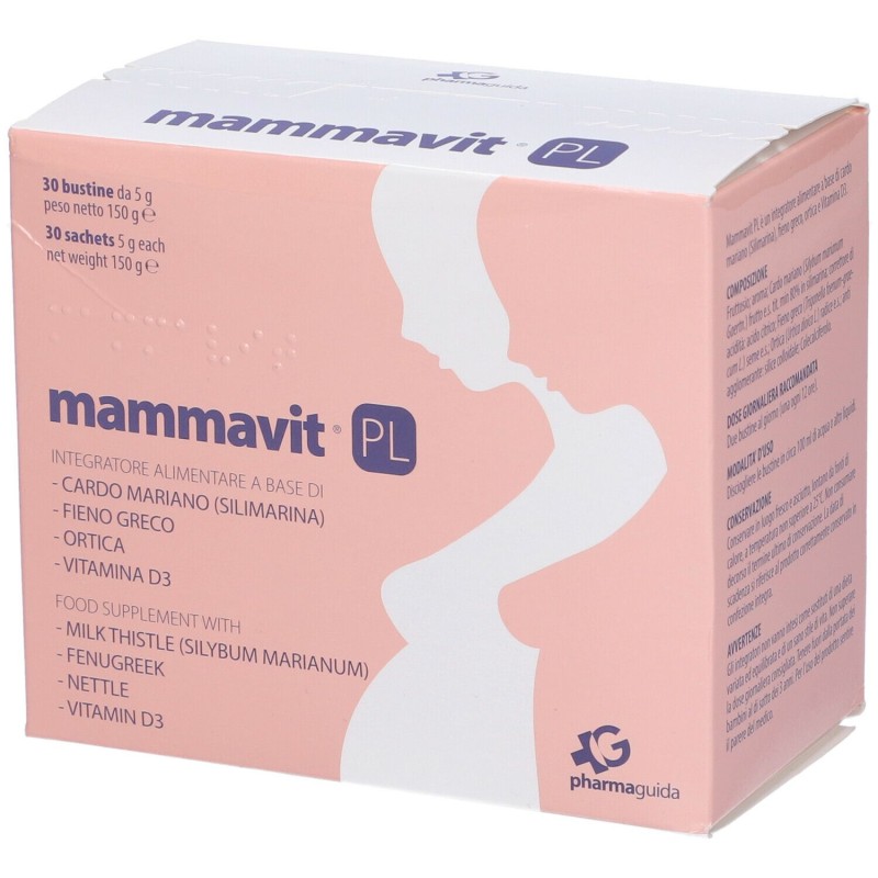 Visualizzazione chiara di Pharmaguida Mammavit PL Integratore per Sviluppo del Feto 30 Bustine Visualizzazione chiara di Pharmaguida Mammavit PL Integratore per Sviluppo del Feto 30 Bustine
