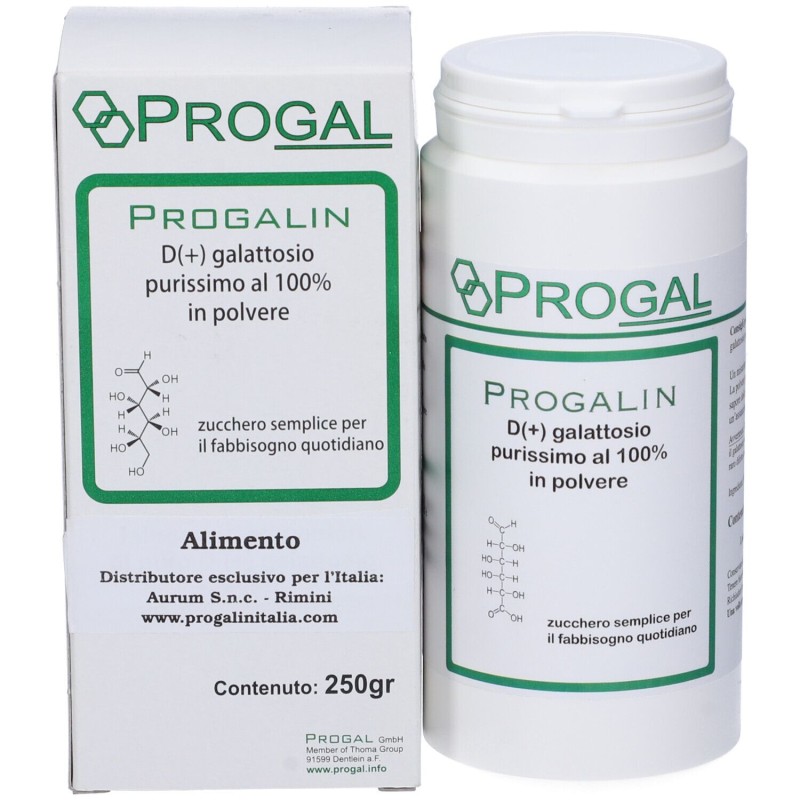 Foto illustrativa del packaging di Progalin Polvere 250 G Foto illustrativa del packaging di Progalin Polvere 250 G