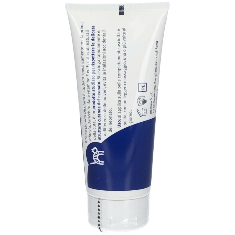 Visualizzazione chiara di Dicofarm Talco Liquido per Neonati 100ml Visualizzazione chiara di Dicofarm Talco Liquido per Neonati 100ml