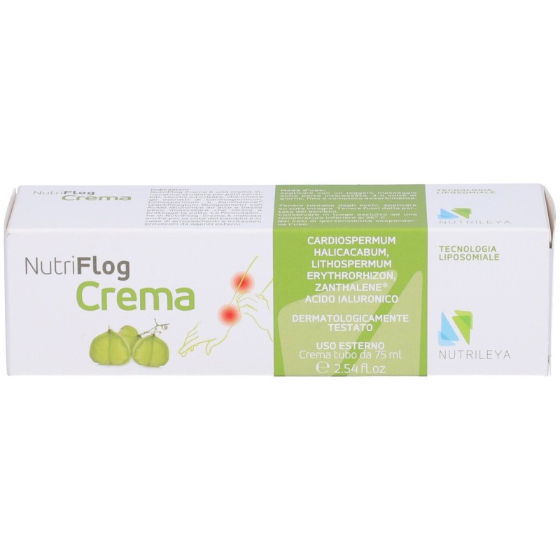 Scatola integra del prodotto Nutriflog Crema Liposomale Antinfiammatoria Antipruriginosa per Pelli Sensibili 75ml Scatola integra del prodotto Nutriflog Crema Liposomale Antinfiammatoria Antipruriginosa per Pelli Sensibili 75ml