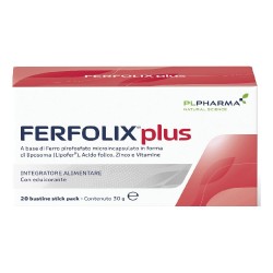 Pack ufficiale del prodotto Ferfolix Plus Integratore per Gravidanza 20 Bustine Pack ufficiale del prodotto Ferfolix Plus Integratore per Gravidanza 20 Bustine