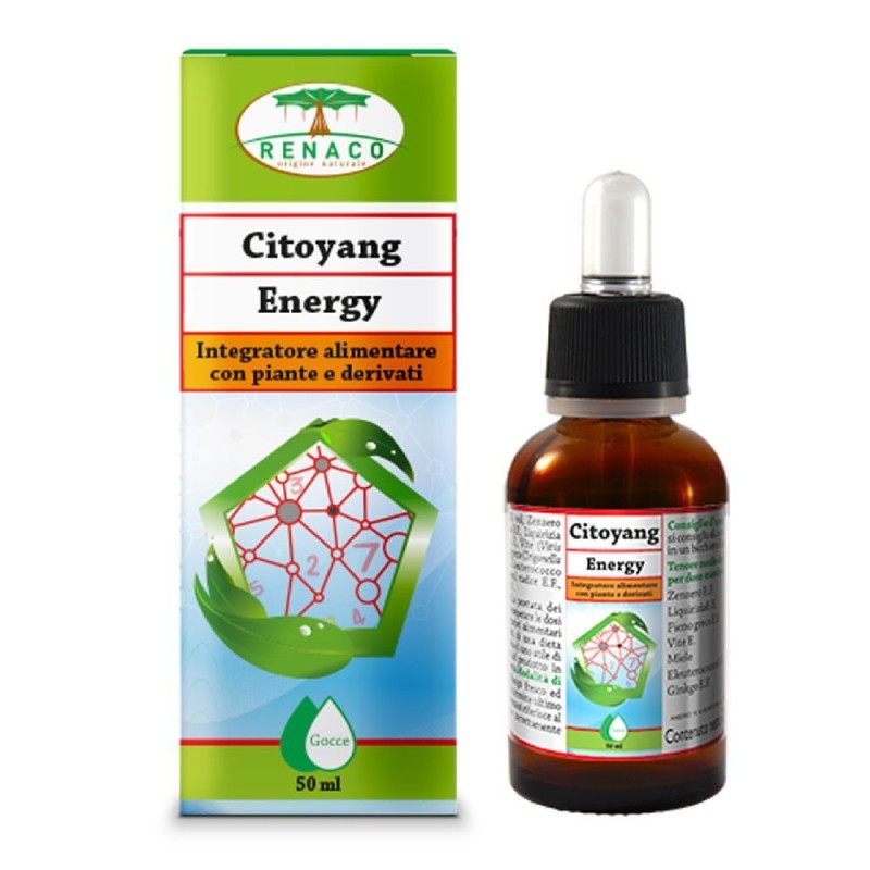 Vista del prodotto Renaco Citoyang Energy Integratore Ricostituente Gocce 50ml Vista del prodotto Renaco Citoyang Energy Integratore Ricostituente Gocce 50ml