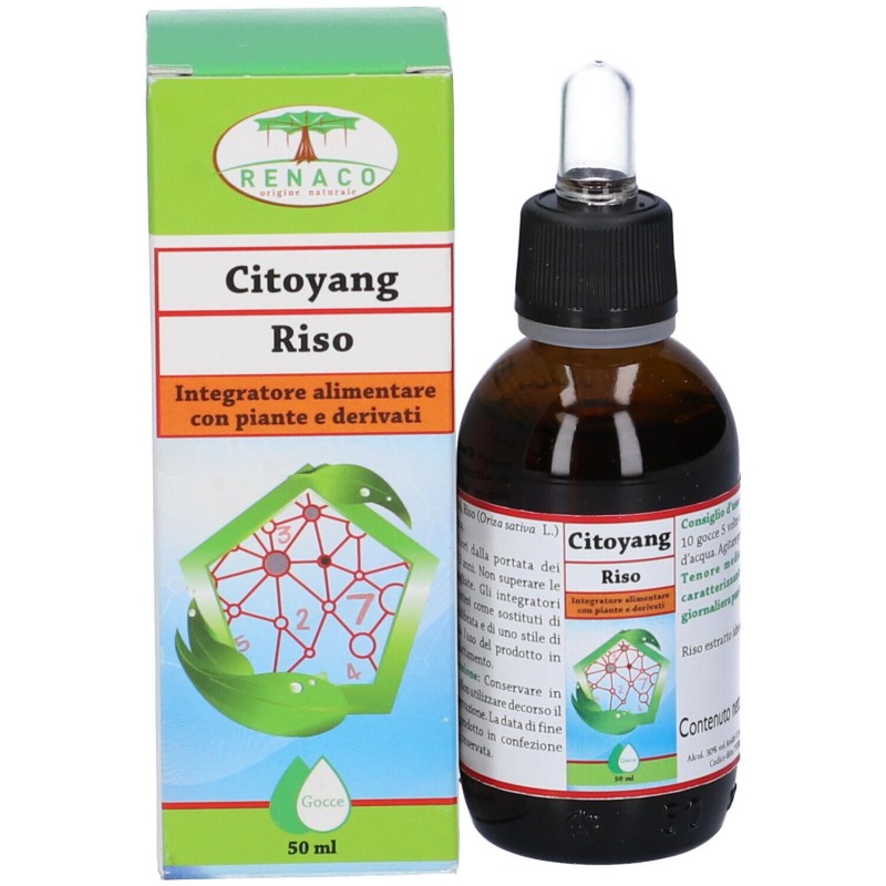 Visualizzazione chiara di Renaco Citoyang Riso Integratore per Fegato Gocce 50ml Visualizzazione chiara di Renaco Citoyang Riso Integratore per Fegato Gocce 50ml