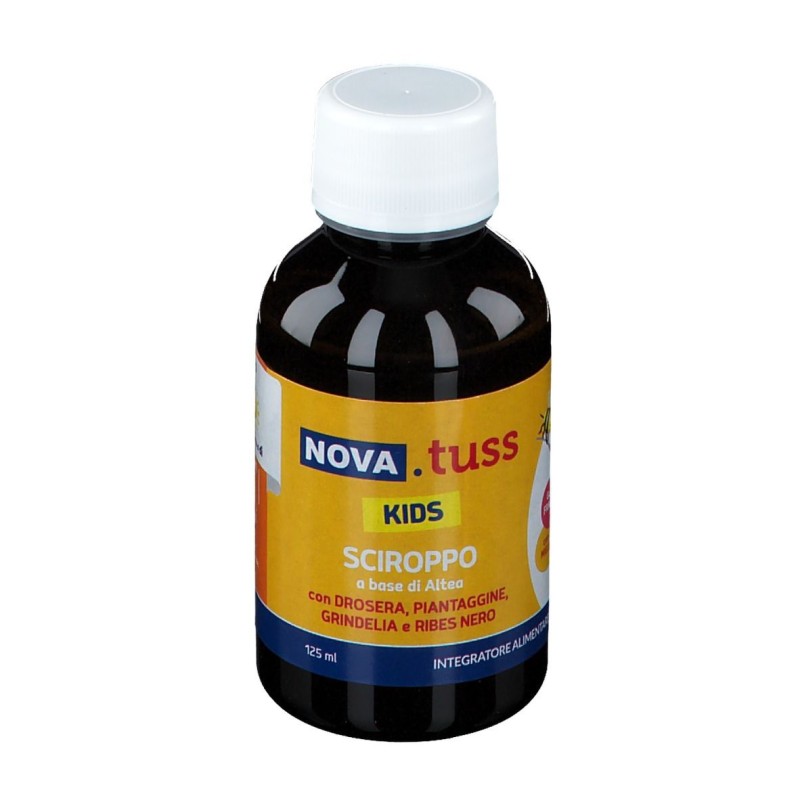 Vista del prodotto Nova Tuss Kids Sciroppo per Benessere Gola 160 g (125 ml) Vista del prodotto Nova Tuss Kids Sciroppo per Benessere Gola 160 g (125 ml)