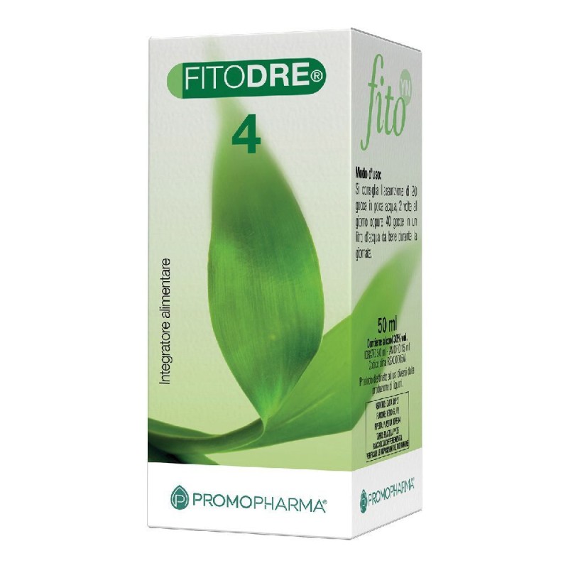 Dettaglio del packaging di FitoDre 4 per Benessere Generale 50ml Gocce