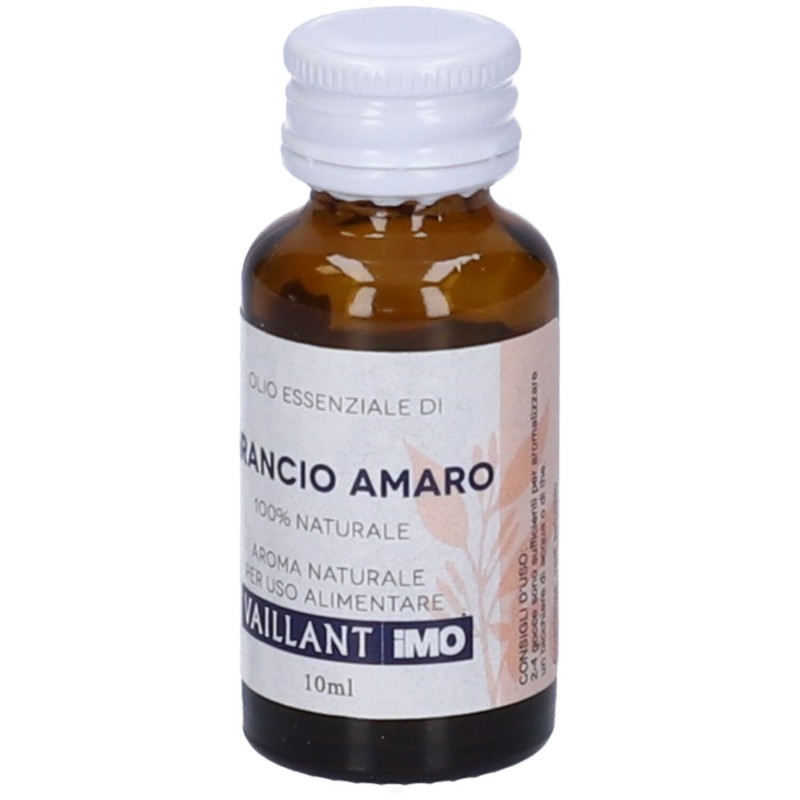 Dettaglio del packaging di Vaillant Arancio Amaro Olio Essenziale per Rilassamento 10ml Dettaglio del packaging di Vaillant Arancio Amaro Olio Essenziale per Rilassamento 10ml