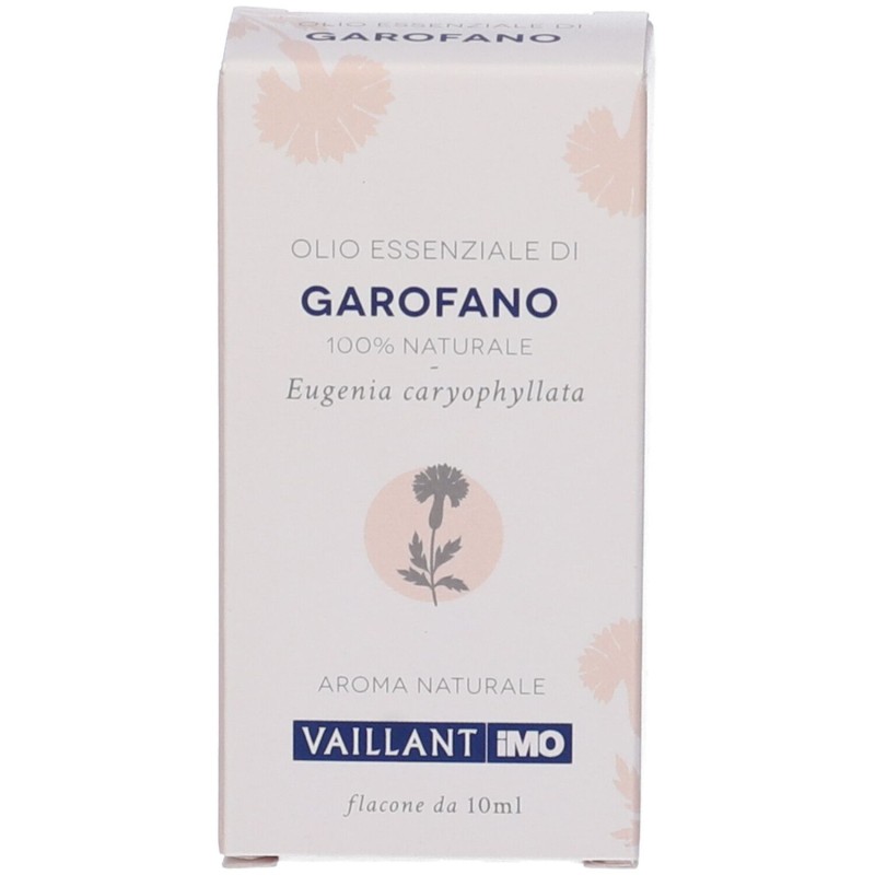 Scatola originale del prodotto Vaillant Garofano Olio Essenziale per Aromaterapia 10 ml Scatola originale del prodotto Vaillant Garofano Olio Essenziale per Aromaterapia 10 ml