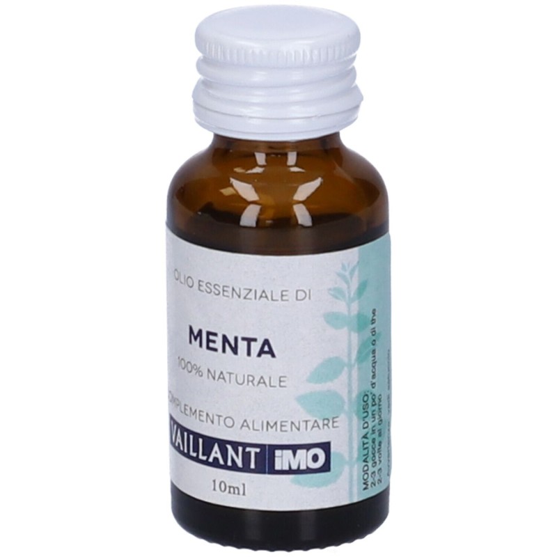 Dettaglio del packaging di Vaillant Menta Olio Essenziale per Aromaterapia 10ml