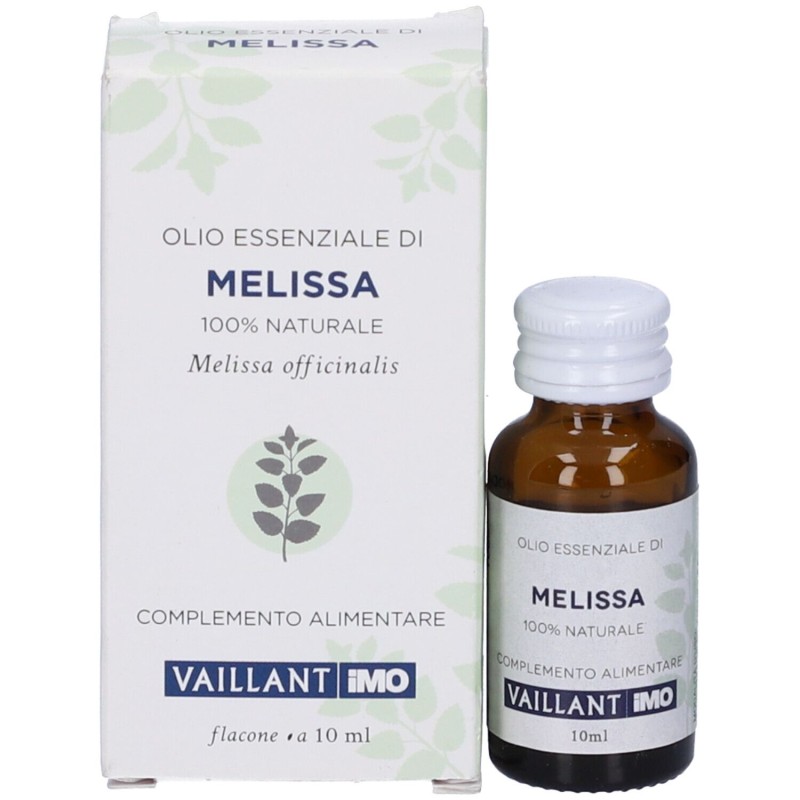 Presentazione grafica di Vaillant Melissa Olio Essenziale per Rilassamento 10ml