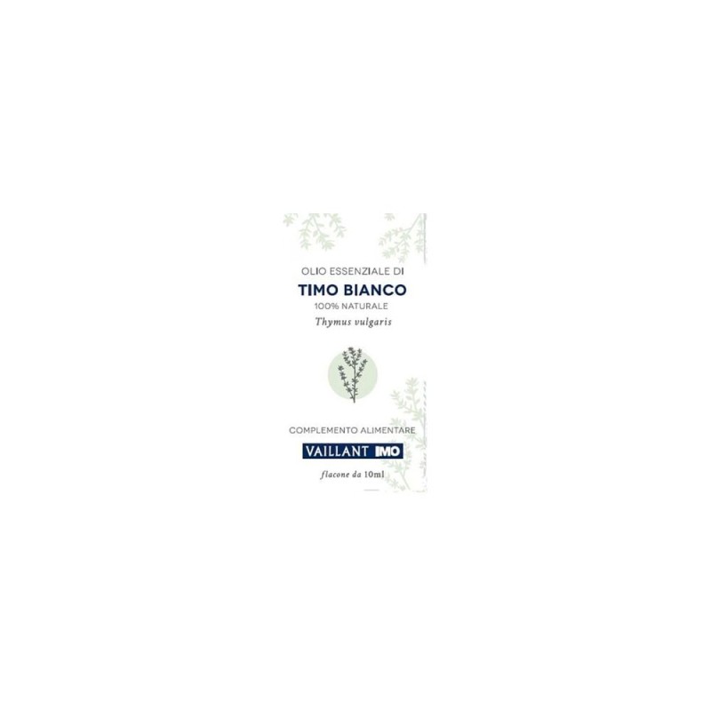 Pack ufficiale del prodotto Vaillant Timo Bianco Olio Essenziale per Purificare l'Aria 10ml Pack ufficiale del prodotto Vaillant Timo Bianco Olio Essenziale per Purificare l'Aria 10ml