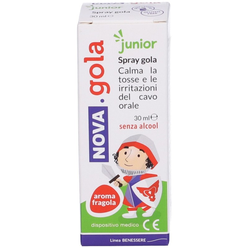 Confezione sigillata di Nova Gola Spray Junior per Tosse Secca 30 Ml
