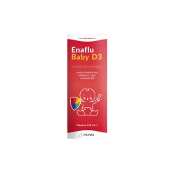 Dettaglio del packaging di Enaflu Baby D3 Integratore Ricostituente per Bambini 150ml