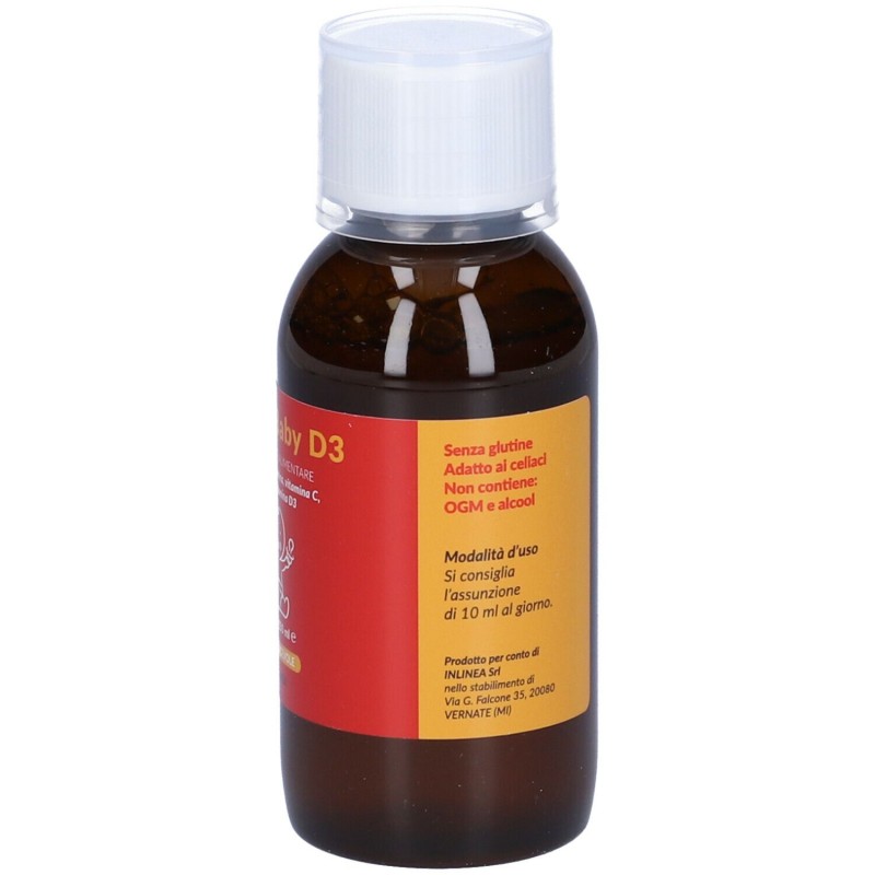 Confezione sigillata di Enaflu Baby D3 Integratore Ricostituente per Bambini 150ml Confezione sigillata di Enaflu Baby D3 Integratore Ricostituente per Bambini 150ml