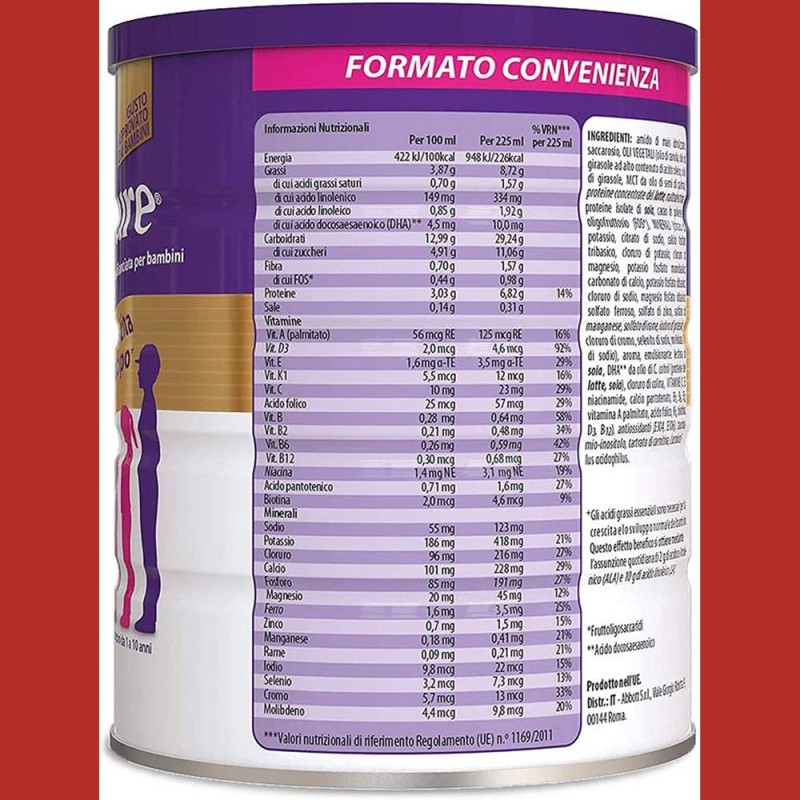 Packaging integro del prodotto Pediasure Crescita&sviluppo Cioccolato per Crescita 850 g Packaging integro del prodotto Pediasure Crescita&sviluppo Cioccolato per Crescita 850 g