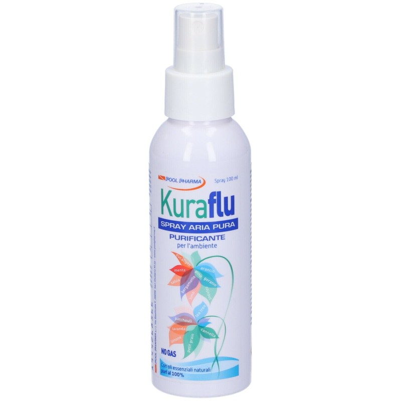 Packaging del prodotto Kuraflu Spray Aria Pura No Gas Integratore per Vie Respiratorie 20ml Packaging del prodotto Kuraflu Spray Aria Pura No Gas Integratore per Vie Respiratorie 20ml
