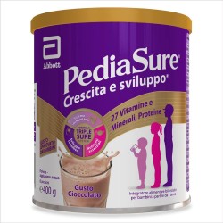 Foto illustrativa del packaging di Pediasure Crescita e Sviluppo Integratore Vitaminico per Bambini Gusto Cioccolato 400gr Foto illustrativa del packaging di Pediasure Crescita e Sviluppo Integratore Vitaminico per Bambini Gusto Cioccolato 400gr