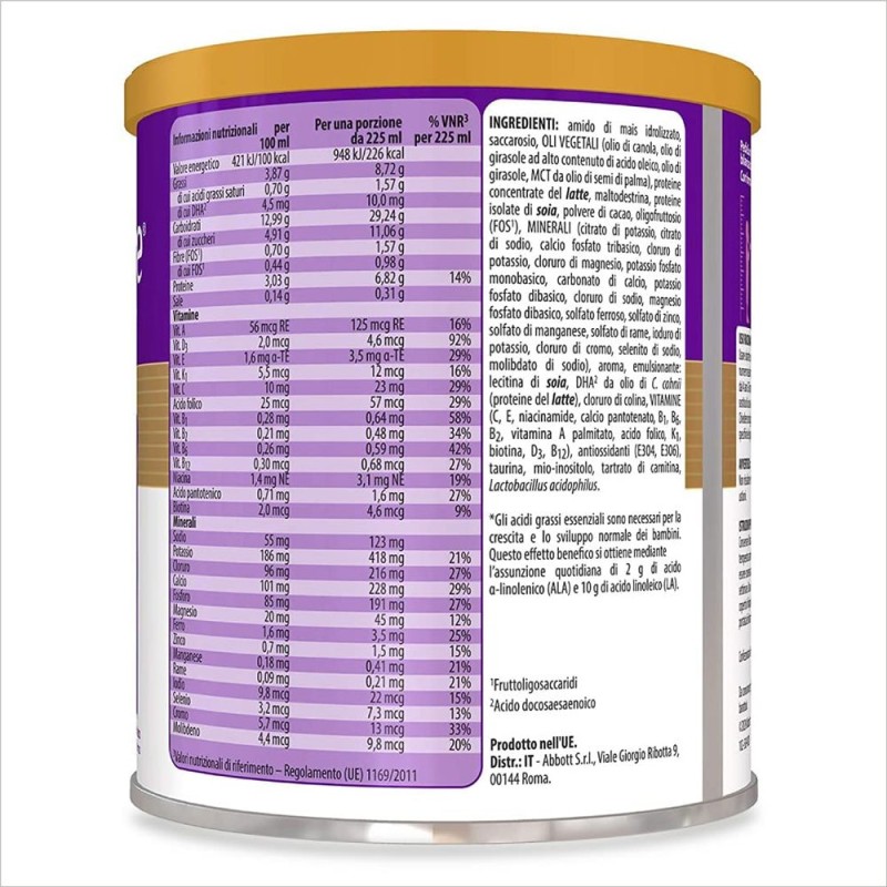 Immagine reale di Pediasure Crescita e Sviluppo Integratore Vitaminico per Bambini Gusto Cioccolato 400gr Immagine reale di Pediasure Crescita e Sviluppo Integratore Vitaminico per Bambini Gusto Cioccolato 400gr