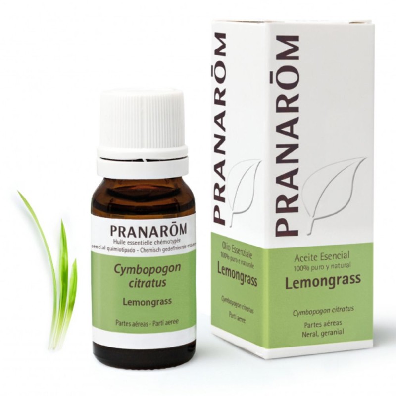 Immagine reale di Pranarom Lemongrass Olio Essenziale 10ml Immagine reale di Pranarom Lemongrass Olio Essenziale 10ml