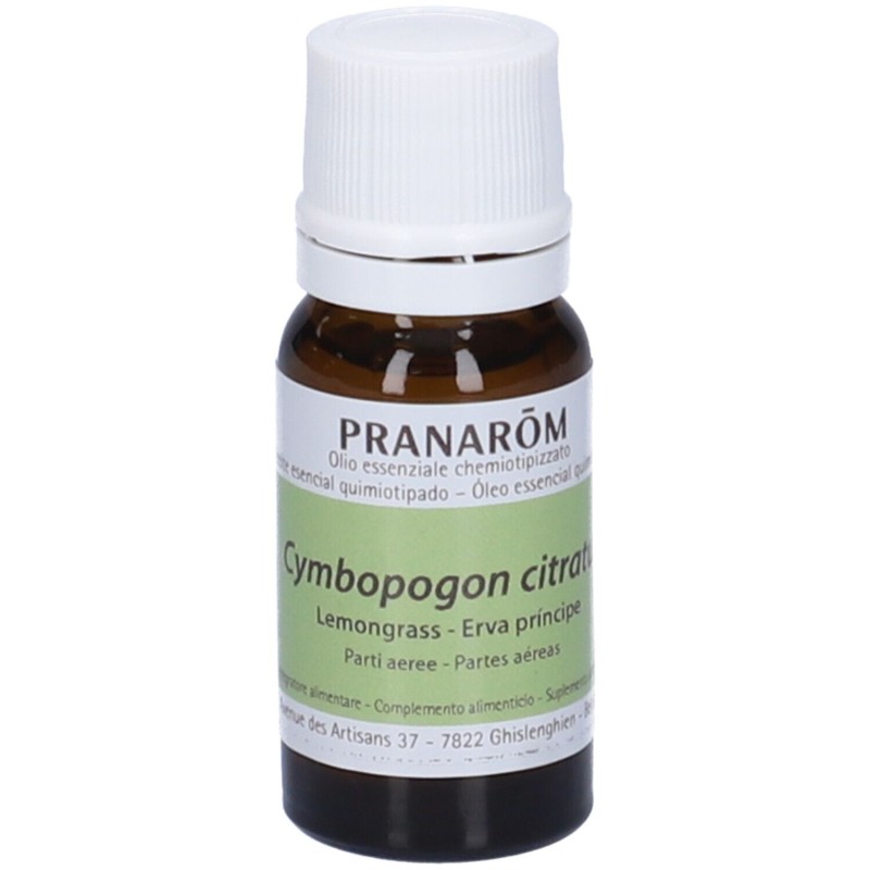 Pack ufficiale del prodotto Pranarom Lemongrass Olio Essenziale 10ml Pack ufficiale del prodotto Pranarom Lemongrass Olio Essenziale 10ml
