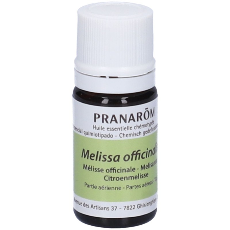 Confezione commerciale diPranarom Melissa Olio Essenziale 5ml Confezione commerciale diPranarom Melissa Olio Essenziale 5ml