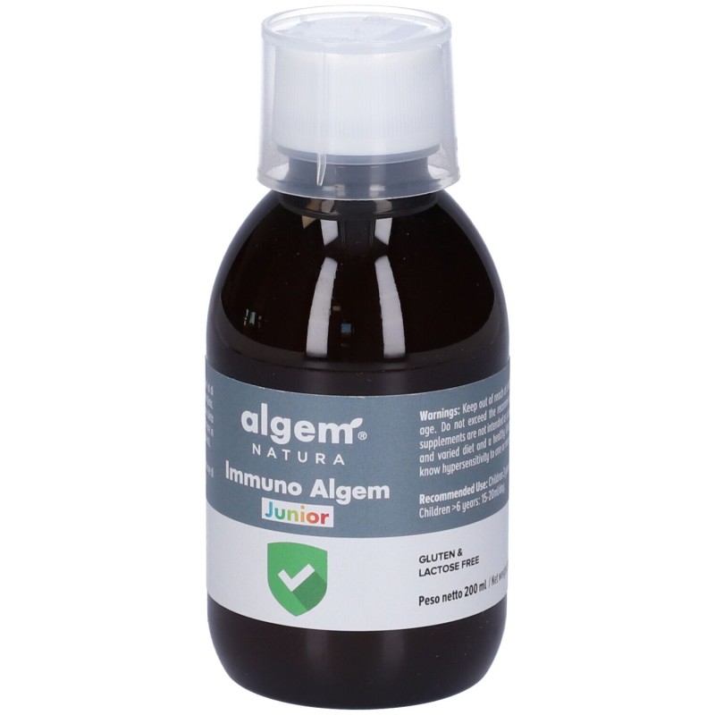 Vista del prodotto Immuno Algem Junior per Difese Immunitarie 200ml Vista del prodotto Immuno Algem Junior per Difese Immunitarie 200ml