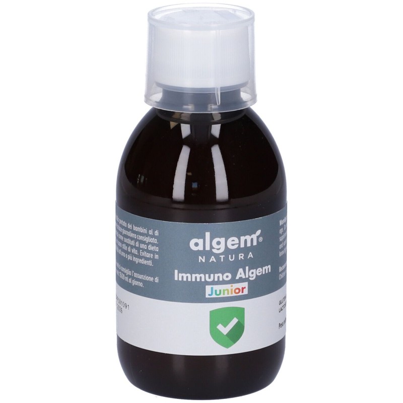 Presentazione grafica di Immuno Algem Junior per Difese Immunitarie 200ml Presentazione grafica di Immuno Algem Junior per Difese Immunitarie 200ml