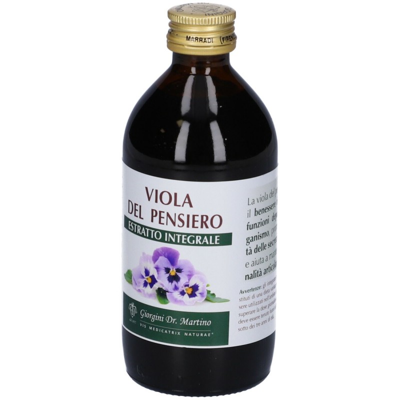 Vista del prodotto Dr Giorgini Viola Del Pensiero Estratto Integrale 200ml Vista del prodotto Dr Giorgini Viola Del Pensiero Estratto Integrale 200ml