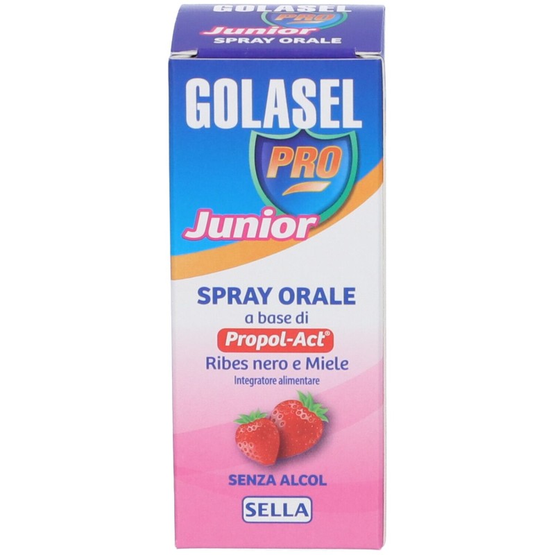 Foto esplicativa di Golasel Pro Spray Junior Integratore per la Gola 20ml Foto esplicativa di Golasel Pro Spray Junior Integratore per la Gola 20ml