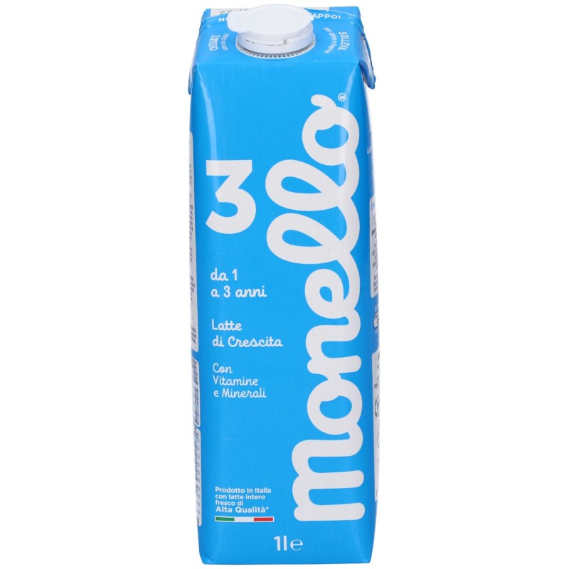 Vista del prodotto Monello 3 Formula Per La Crescita A Base Di Latte Per Bambini Da 1 A 3 Anni Liquido 1 Litro Vista del prodotto Monello 3 Formula Per La Crescita A Base Di Latte Per Bambini Da 1 A 3 Anni Liquido 1 Litro