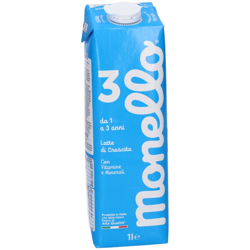 Pack ufficiale del prodotto Monello 3 Formula Per La Crescita A Base Di Latte Per Bambini Da 1 A 3 Anni Liquido 1 Litro Pack ufficiale del prodotto Monello 3 Formula Per La Crescita A Base Di Latte Per Bambini Da 1 A 3 Anni Liquido 1 Litro