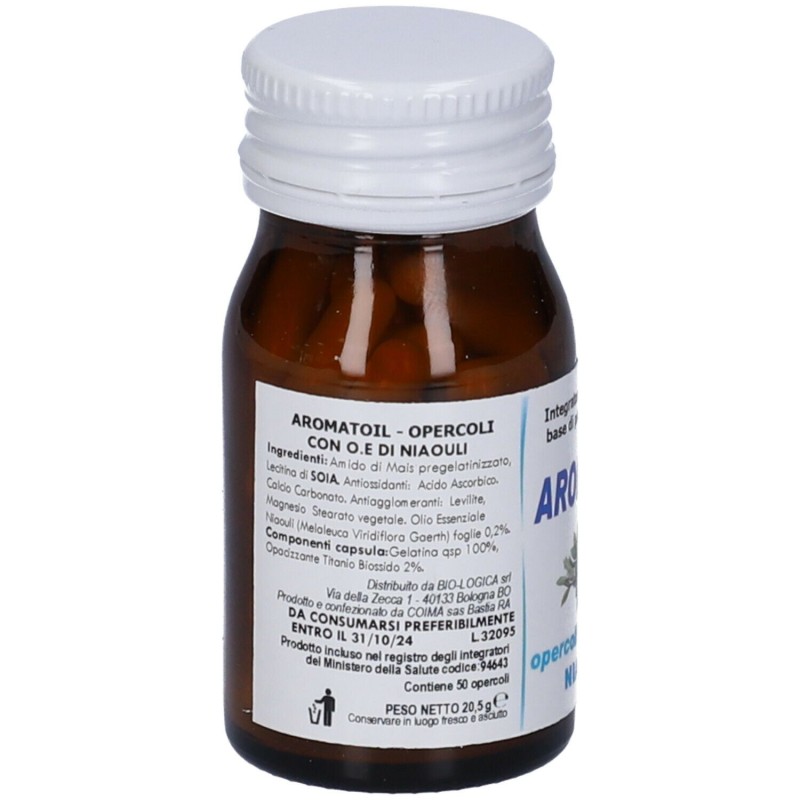 Aspetto del prodotto Aromatoil Niaouli Integratore Drenante 50 Opercoli Aspetto del prodotto Aromatoil Niaouli Integratore Drenante 50 Opercoli