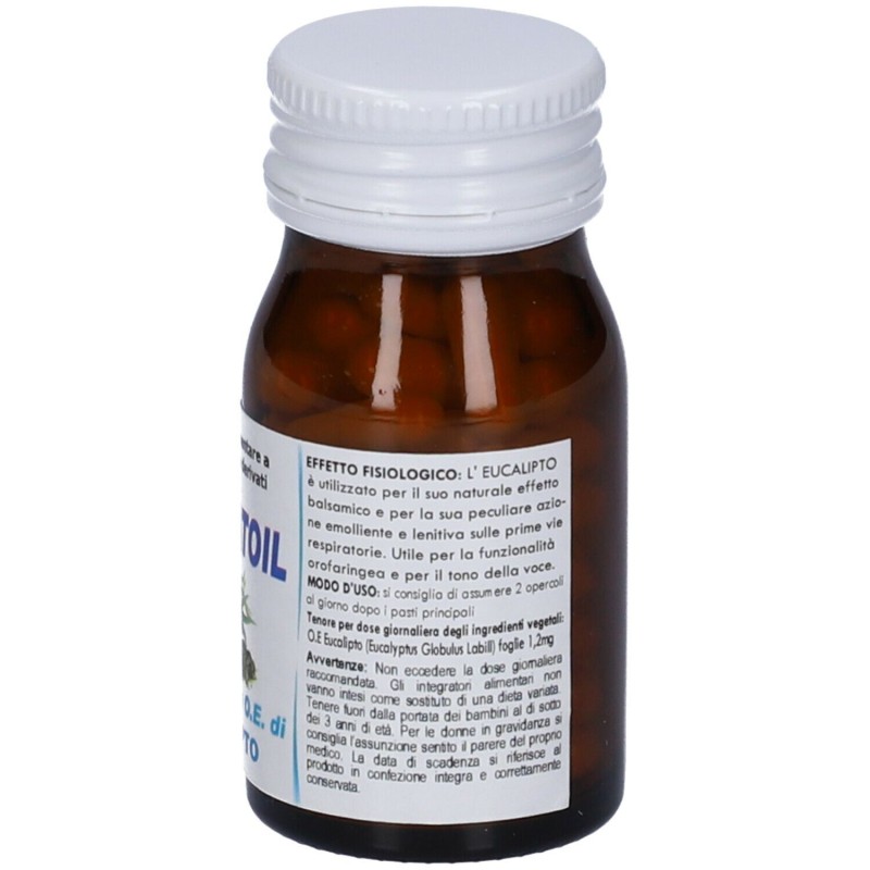 Pack ufficiale del prodotto Aromatoil Eucalipto Integratore per Benessere Vie Respiratorie 50 Opercoli Pack ufficiale del prodotto Aromatoil Eucalipto Integratore per Benessere Vie Respiratorie 50 Opercoli