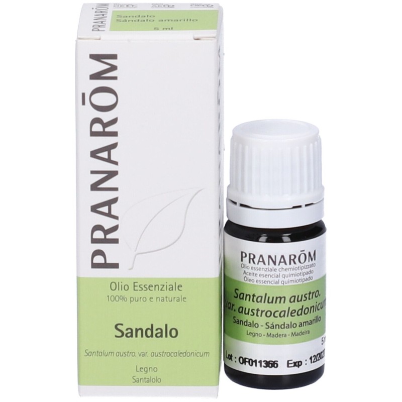 Scatola integra del prodotto Pranarom Sandalo Legno Olio Essenziale 5ml Scatola integra del prodotto Pranarom Sandalo Legno Olio Essenziale 5ml