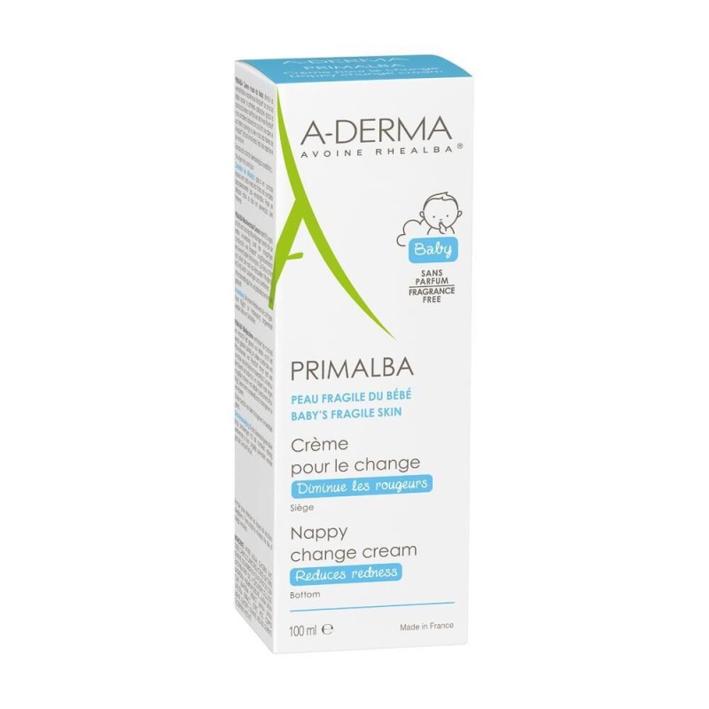 Dettaglio del packaging di A-Derma Primalba Crema Cambio Pannolino 100 ml Dettaglio del packaging di A-Derma Primalba Crema Cambio Pannolino 100 ml