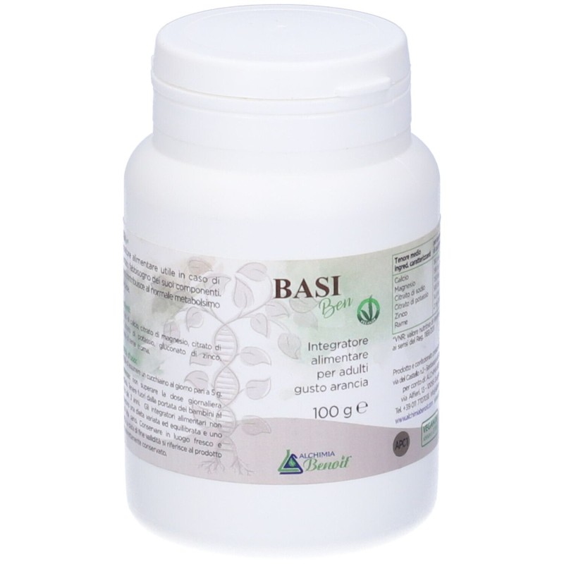 Pack ufficiale del prodotto Alchimia Benoit Basi Ben Integratore per Metabolismo Acido-Base 100g Pack ufficiale del prodotto Alchimia Benoit Basi Ben Integratore per Metabolismo Acido-Base 100g