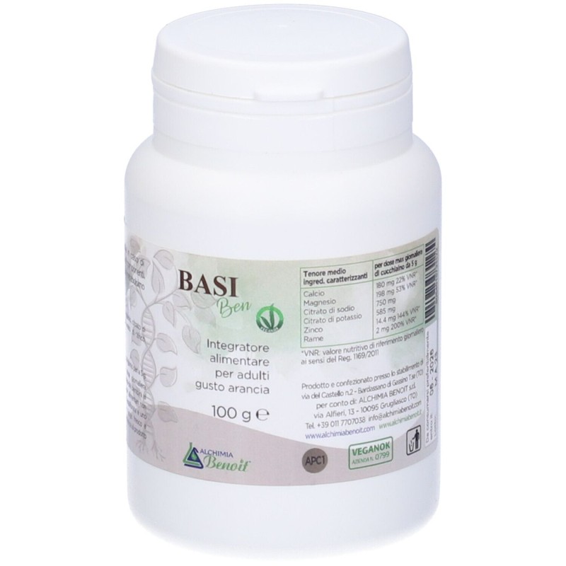 Aspetto del prodotto Alchimia Benoit Basi Ben Integratore per Metabolismo Acido-Base 100g Aspetto del prodotto Alchimia Benoit Basi Ben Integratore per Metabolismo Acido-Base 100g