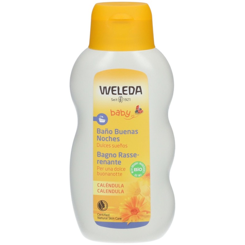 Primo piano di Weleda Baby Bagno Rasserenante Bagnoschiuma per Bambini 200ml Primo piano di Weleda Baby Bagno Rasserenante Bagnoschiuma per Bambini 200ml
