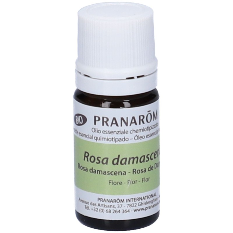 Pack ufficiale del prodotto Pranarom Rosa Damascena Olio Essenziale Biologico 5ml Pack ufficiale del prodotto Pranarom Rosa Damascena Olio Essenziale Biologico 5ml