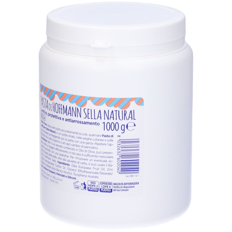 Immagine reale di Pasta Hoffmann Natural per Arrossamenti e Irritazioni 1Kg Immagine reale di Pasta Hoffmann Natural per Arrossamenti e Irritazioni 1Kg