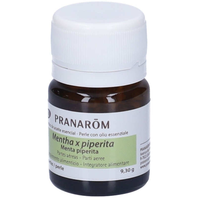 Confezione commerciale diPranarom Menta Piperita per Digestione 60 Perle Confezione commerciale diPranarom Menta Piperita per Digestione 60 Perle