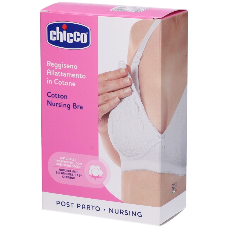 Foto illustrativa del packaging di Chicco Mammy Reggiseno Cotone per Allattamento Bianco 3C